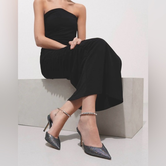 NIB Jimmy Choo Saeda 85 - Silver/Multicolor size 38 - Picture 12 of 15